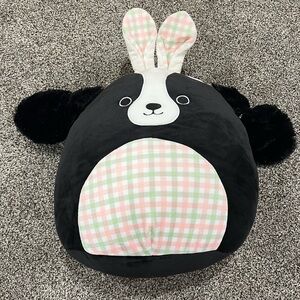 Special Easter addition Squishmallows Black and White Bunny Plush